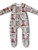 BOOT PRINT BABY WESTERN FOOTED ZIP COVERALL