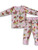 LONG SLEEVE PINK WESTERN PRINT BABY/KIDS PAJAMAS