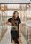 WILD WEST GRAPHIC DRESS - MINERAL WASH BLACK