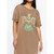 AZTEC ROAM GRAPHIC DRESS - MINERAL TAUPE