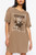 YEEHAW COWBOY GRAPHIC DRESS - MINERAL TAUPE