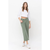 HIGH RISE CROP WIDE LEG | ARMY GREEN