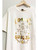 COSMIC COWGIRL FOIL GRAPHIC T-SHIRT - CREAM (OVERSIZED)