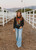 COWBOY TAKE ME AWAY BOOTS LONG SLEEVE SWEATSHIRT - MINERAL BLACK