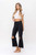 90'S VINTAGE CROP FLARE - BLACK