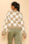 CHECKERED SWEATER - SAND MULTI