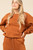 Quilted Double Knit Loungewear Top & Pants Set - Camel