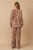 Press Pleated Moonlight Western Shirt Pants Set - Brown