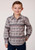 BOYS L/S SHIRT   HORIZONTAL PRINT DESIGN  1268 BLANKET AZTEC PRINT