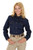 WOMENS L/S SHIRT   DENIM SOLID  8OZ INDIGO DENIM W/SODA ASH WASH  03-050-0594-0010