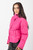 Casual Solid Puffer Jacket - Pink