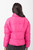 Casual Solid Puffer Jacket - Pink