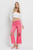 SUPER HIGH RISE CROP WIDE LEG | HOT PINK