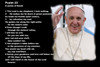 Poster  23rd Psalm Old Testament Scripture Pope Francis Large Poster