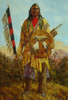 Preparing For Battle Native American Indian Poster Print