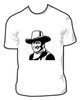 John Wayne Silhouette Face T Shirt