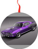 Purple Barracuda Cuda Christmas  Ornament