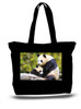 XXL Tote Bag Panda Bear And Child