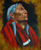 CHIEF STANDS TALL  NATIVE INDIAN  oil Painting