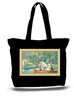 Canoe City and State Skyline Watercolor Tote Bags