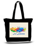 Ft Lauderdale City and State Skyline Watercolor Tote Bags