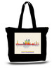 San Francisco City and State Skyline Watercolor Tote Bags