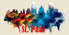 St. Paul License Pate Watercolor Skyline Art