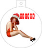 Pin Up Girl Ho Ho Ho Christmas Ornament