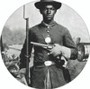 Civil War Buffalo Soldier Christmas Ornament