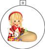 Christmasmas Girl Open Packages Christmas Ornament