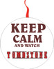 NEW Keep Calm And Call And Watch Tombstone Christmas Ornament