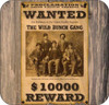 Set of 4 Coaters 1000 Reward Butch Cassidy Gang - Copy