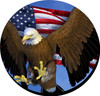Set of 4 Coaters Coasters American Flag And Bald Eagle