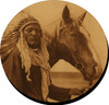 Set of 4 Coaters Coasters Blackfoot War Chief Native American Indians