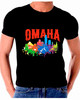 Skyline Watercolor Art For Omaha T shirt
