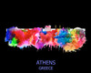 City Of Athens Bk Watercolor Skyline Art