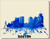 Boston In Blue Mouse pad