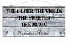 Lonesome Dove The  Older Violin The Sweeter the music Wood Sign