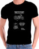 Helicopter 1947 Diagram Drawing Patent  T  shirt