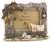 Horses and Covered Wagon rustic old west Look frame hold a 4 x 6 Photo 9 x 11 overall