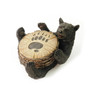 Set of 4 coasters Wood with Black Bear holding them Table top items