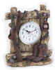 Old West Table Top Quarts Clock Batteries not included, Cowboy designed art Old West Style  Wild Life Art