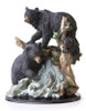 Black Bears On Old Tree Stumps  Fishing 13 Inches High