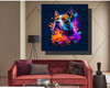 Colorful Dog Art  AI Art Painting