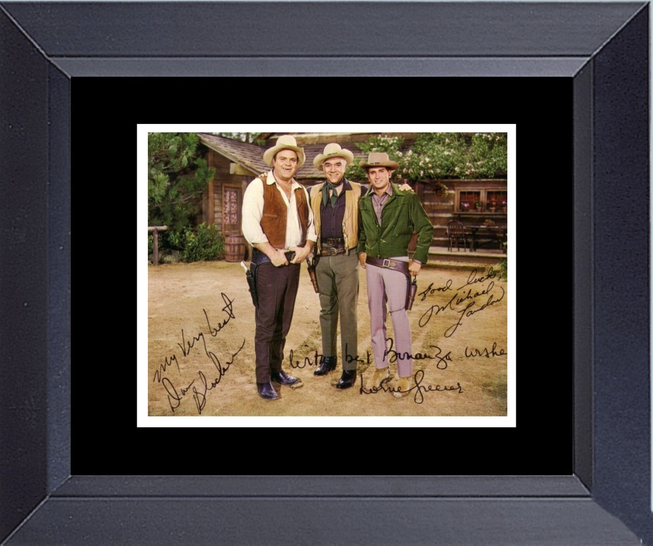 Cast Of Bonanza Color Framed Print