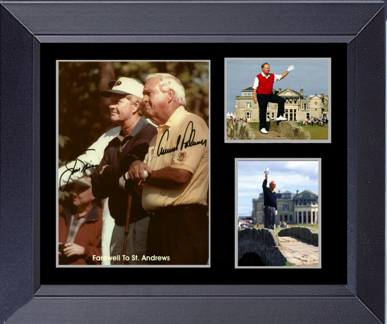 Jack Nicklaus Arnold PAlmer Farewell To St. Andrews Framed Golf Wall Décor Art 14 x 17 Framed Print