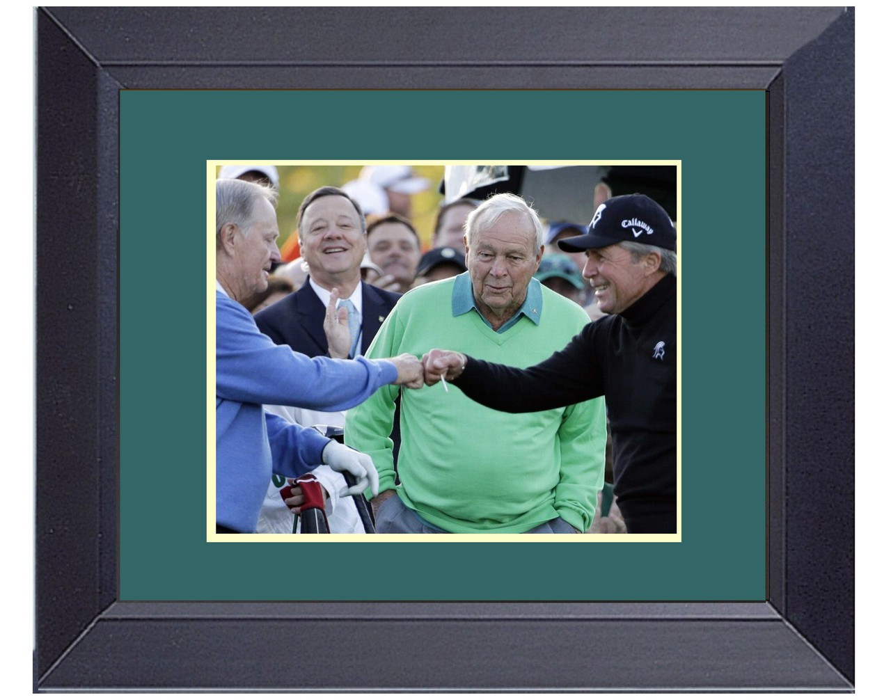 Legends Of Teh Game Jack Nicklaus GaryPlayer ARnold Palmer Golf Framed Golf Wall Décor Art 14 x 17 Framed Print