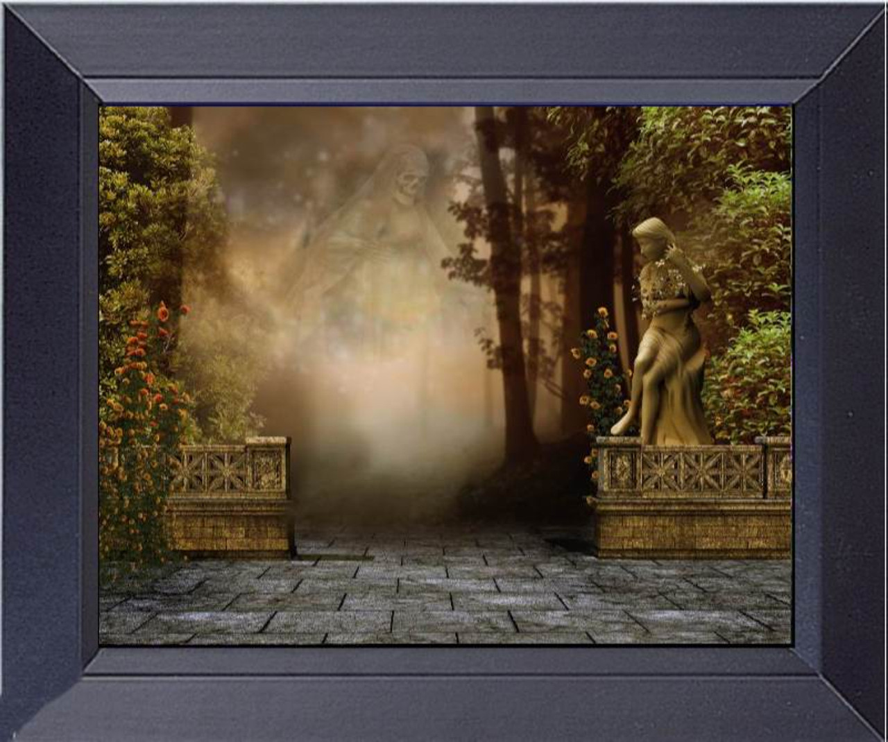 Ghost In The Garden Can You Find Him Framed Art Photograph Print Framed Print