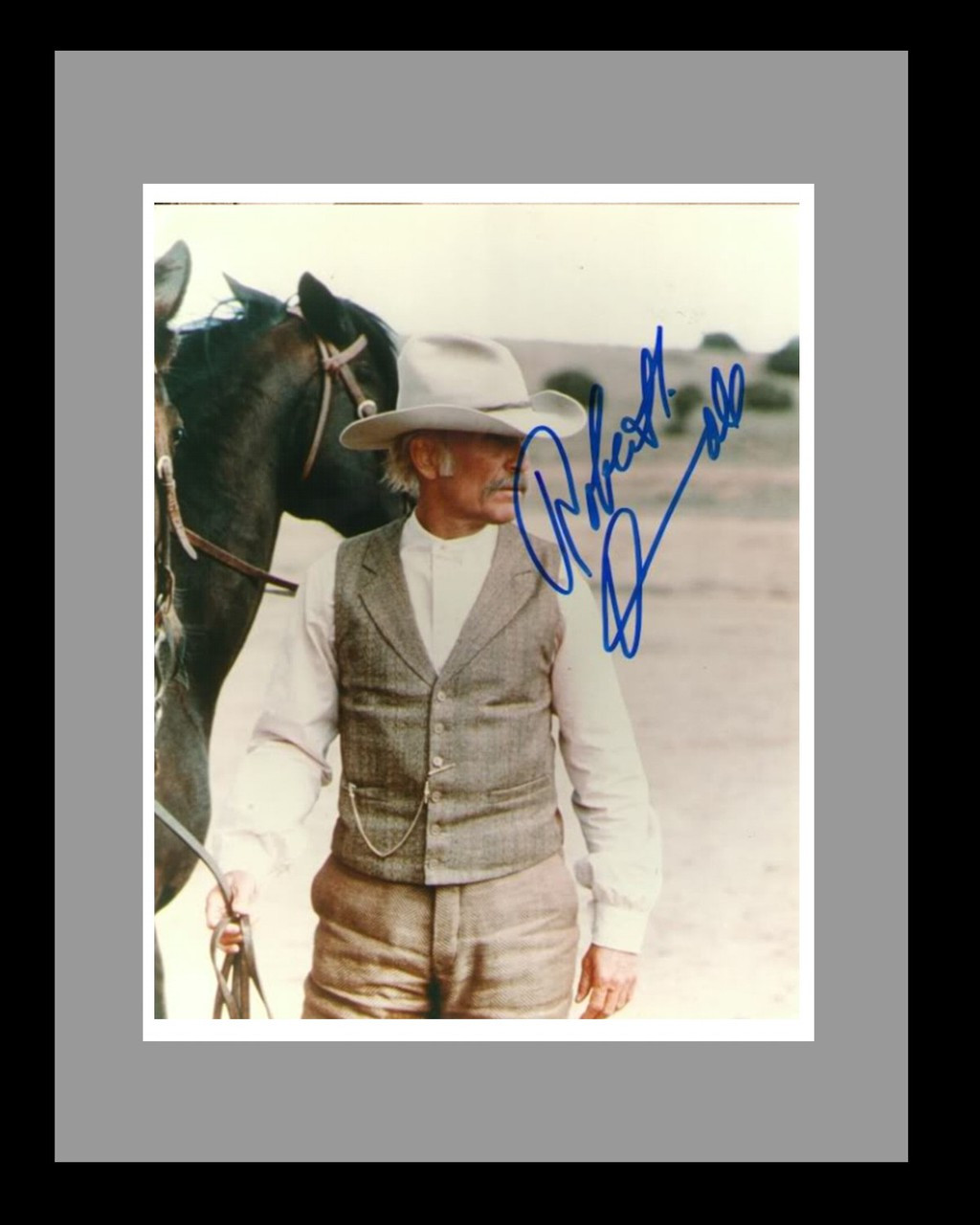 Lonesome Dove Gus Signed  With Signature Framed Print