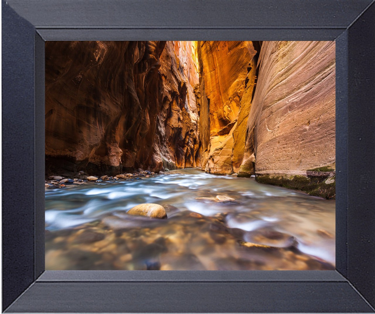 Water Runs Thru Zion National Park, Utah Photo Print Framed Print